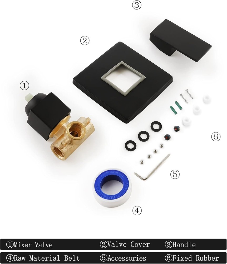 Bathroom Shower Valve Single Function Shower Mixer Valve