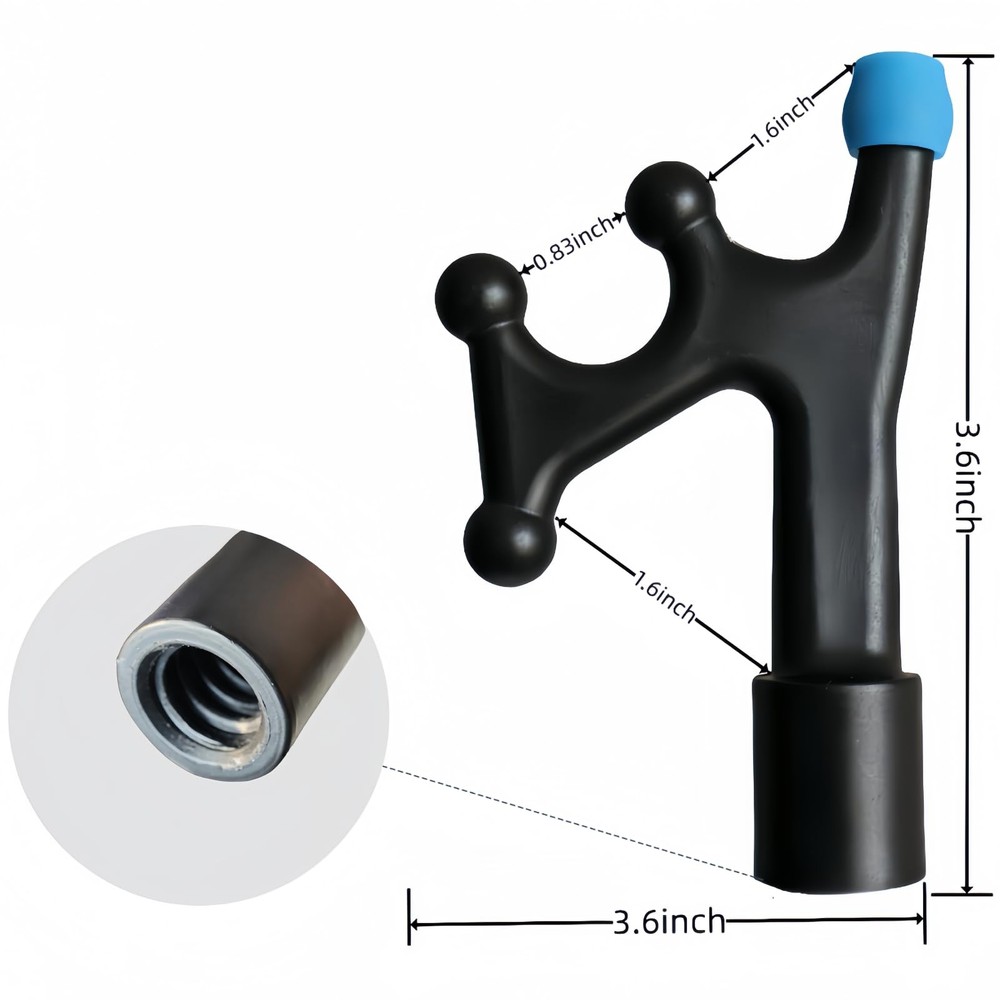 FancyEagle 3.4–8 FT Telescoping Aluminum 8 Ft Pole With Boat Hooks, silver