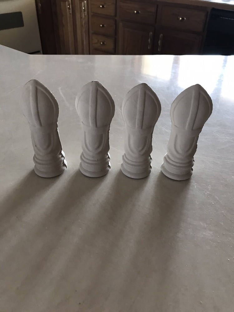 32pc Ceramic Chess Set Unpainted Unglazed Unbranded New