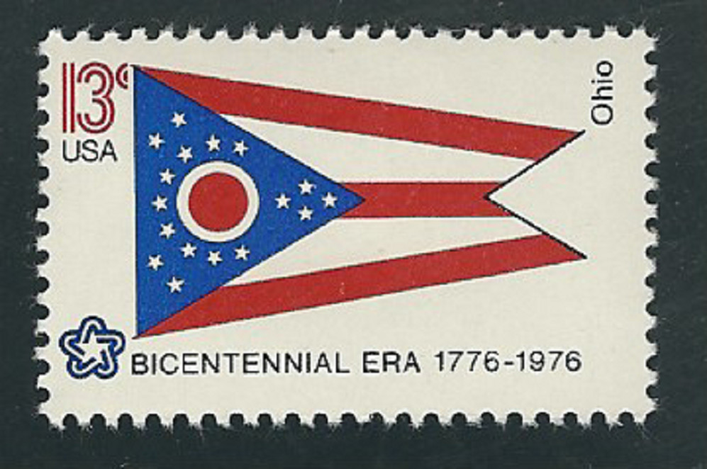 Scott # 1649...13 Cent...Ohio Flag....4 Stamps...MNH