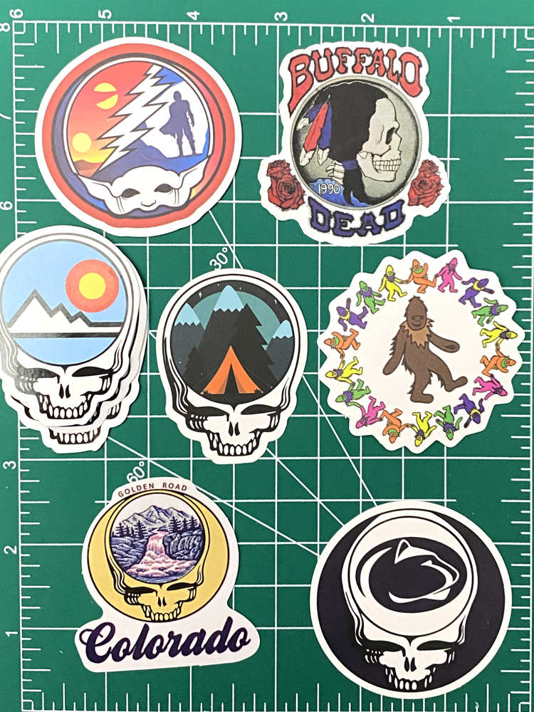 GRATEFUL DEAD STICKERS YOU PICK...FREE SHIP