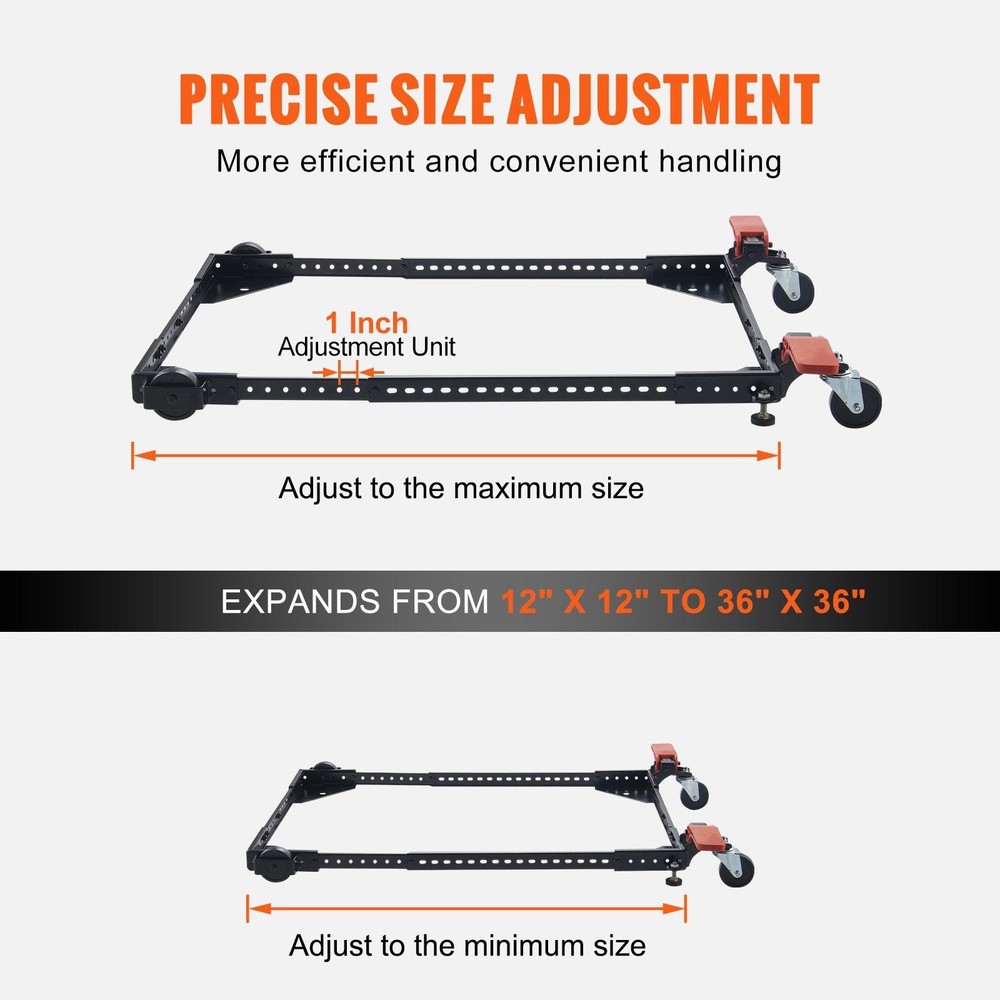 Universal Tool Mounting Base 500lb Strong Stable Rolling Design