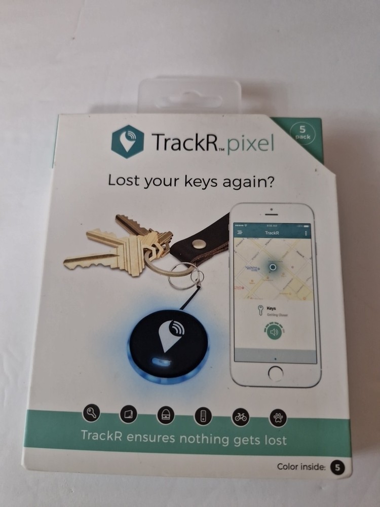 5-Pack TrackR Pixel Bluetooth Tracking Devices - NEW