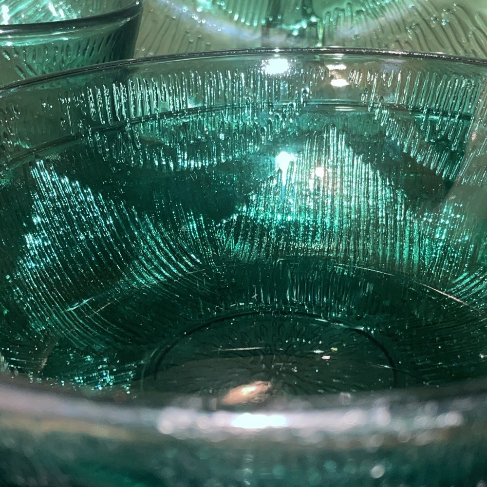 Fortecrisa Green Dinnerware Set 10 Pieces Vintage.