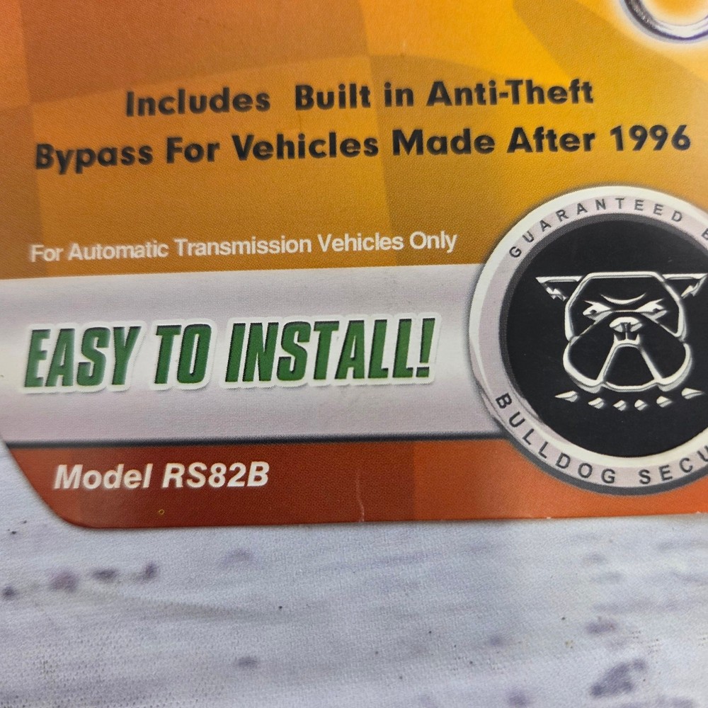 Bulldog Security RS82B Remote Car Starter System Kit AS IS Untested