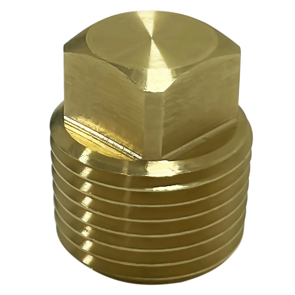 1/2" NPT Solid Brass Boat Hull Spare Garboard Drain Plug-2 PACK CCLINK