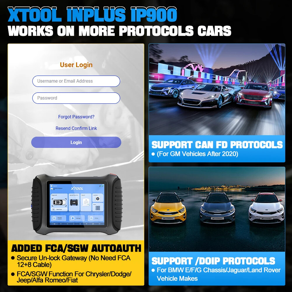 2024 XTOOL IP900 Ke!y Programmer Auto All System Diagnostic Tool FCA AutoAuth