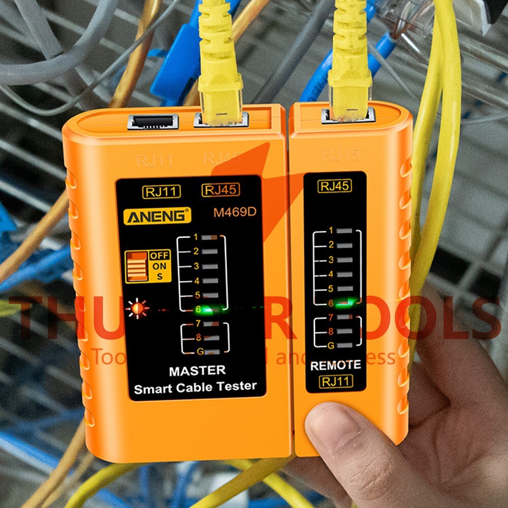 Thunder Tools ANENG M469D Network Cable Tester Pairing Instrument for RJ11