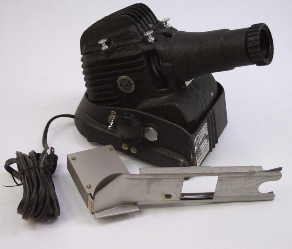 Vintage 1950's Gold-E Manumatic Slide Projector W/ Loader 300-P