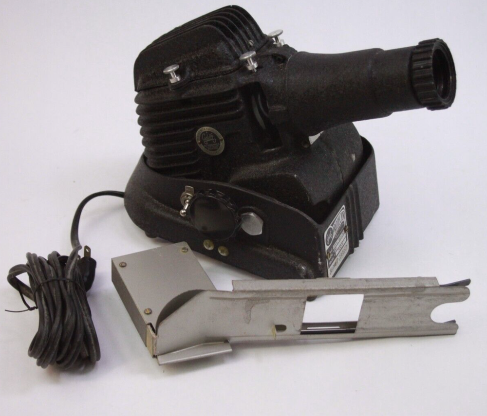 Vintage 1950's Gold-E Manumatic Slide Projector W/ Loader 300-P