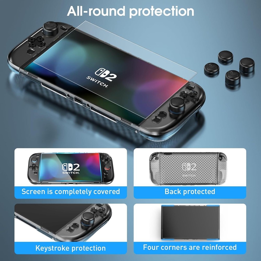 💯Switch 2 Case for Nintendo Switch 2(2025) Switch 2 TPU Protector Case Cover