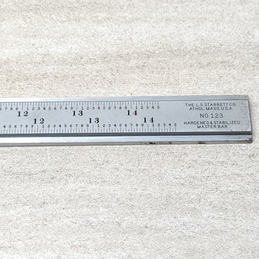 Starrett 123 14" Hardened & Stabilized Master Vernier Caliper