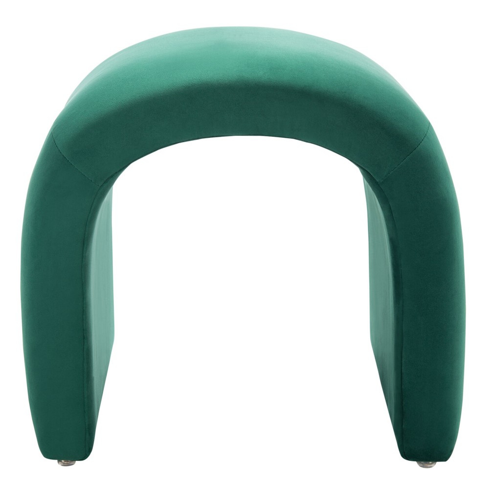 SAFAVIEH Kibo Ottoman | Emerald |