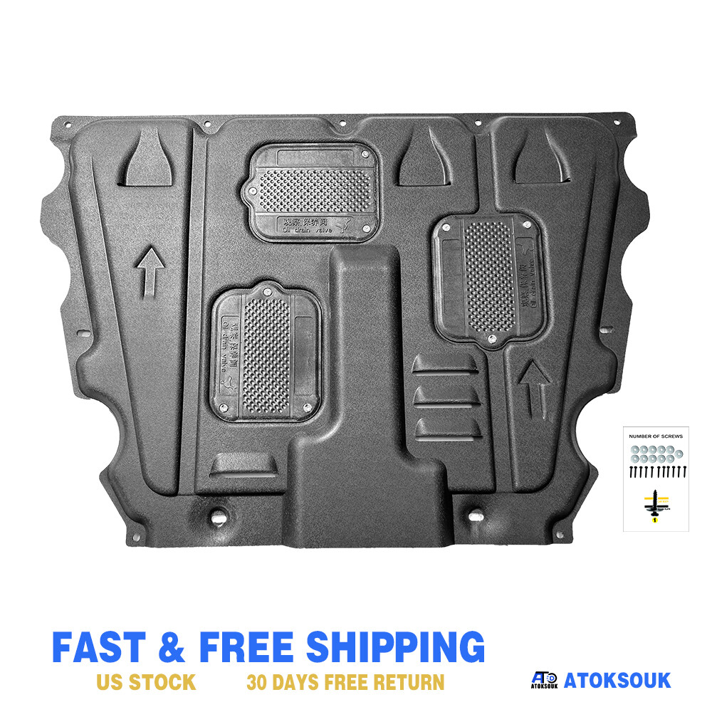 Thick Engine Splash Shield For Lincoln MKX 2016-2018 Front Engine Guard Hard