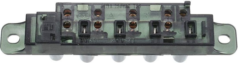 Piano Type Push Button Switch for Kitchen Range Hood, 5 Positions AC 250V