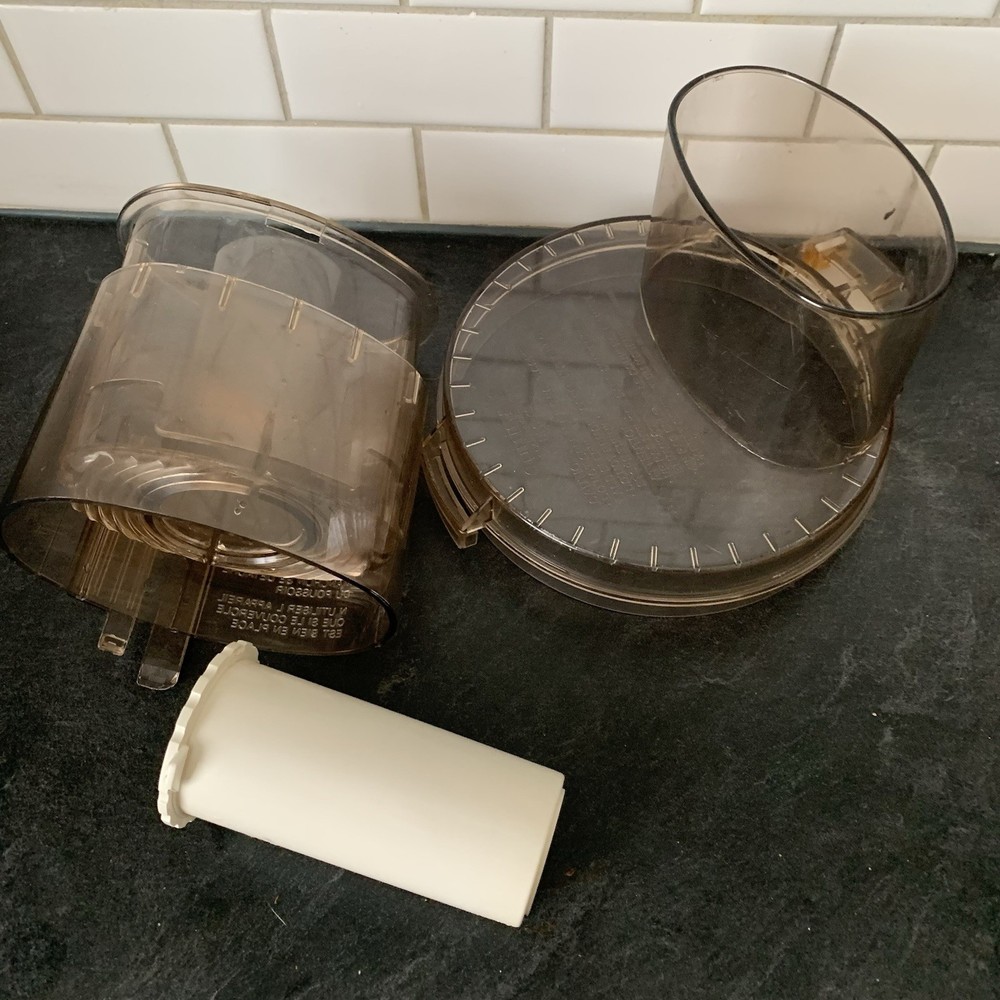 Cuisinart Food Processor Amber Lid & Chute Pusher DLC-10 Replacement Part