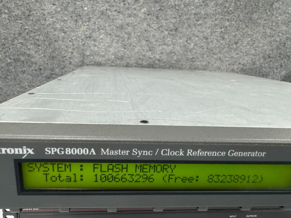 Tektronix spg8000A Master Sync/Clock GPS HD SDI Multi Format Reference Generator