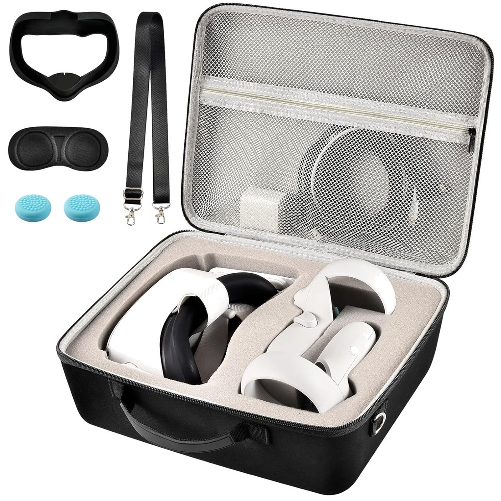 Quest 3s Carrying Case with Accessories Bundle