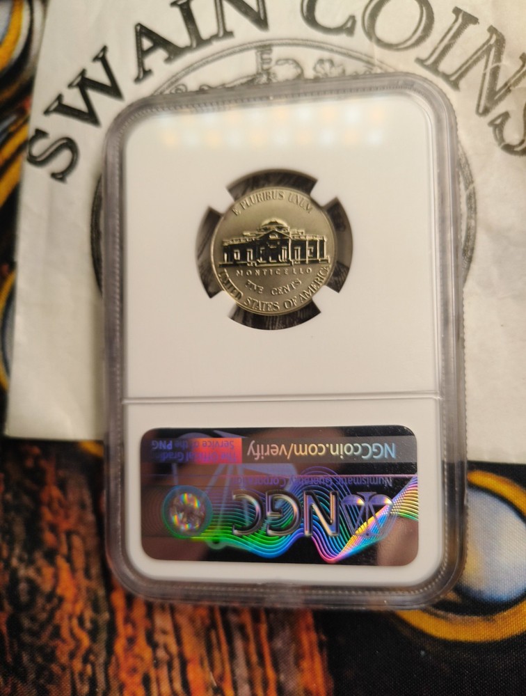 2018-S Silver Jefferson Nickel 5c PF70 Reverse Proof First Releases E10-150