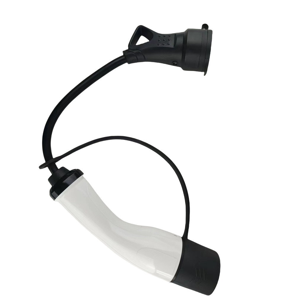 Type 2 to Schuko Adapter, 16A EU Domestic Socket Connector for Scooters, E-bikes
