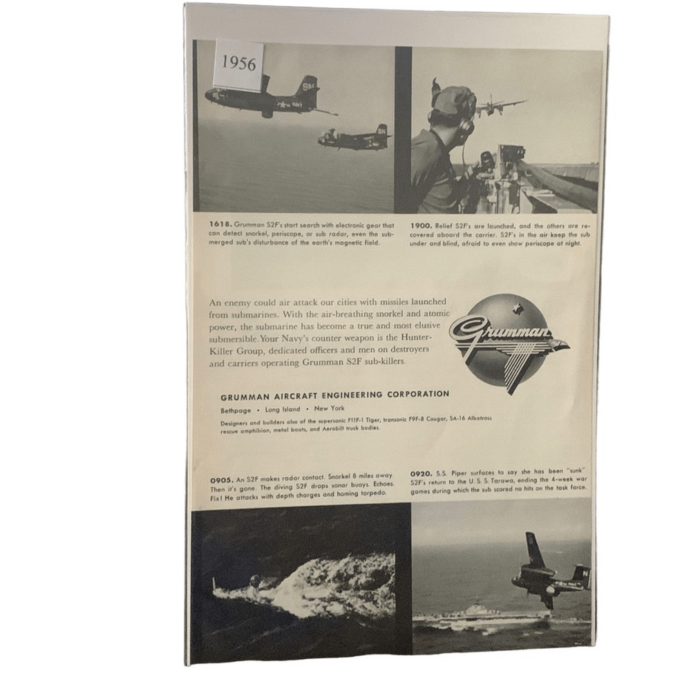 Vintage 1956 Grumman Aircraft Engineering Ad Advertisement