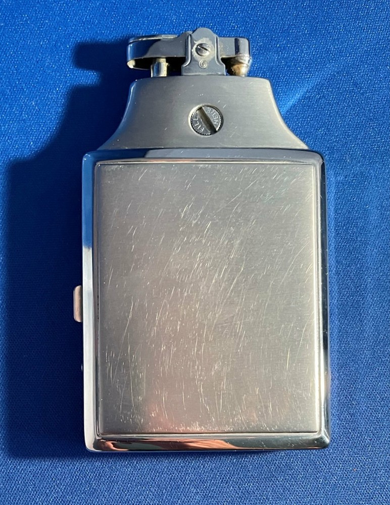 VINTAGE RONSON MASTERCASE COMBO CIGARETTE LIGHTER & CASE ART DECO STYLE SHARP!