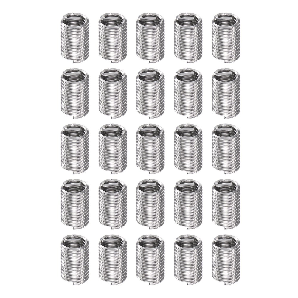 25pcs Threaded Inserts 5/16-18 UNC 2.5D Helical Stainless Steel Thread Repair