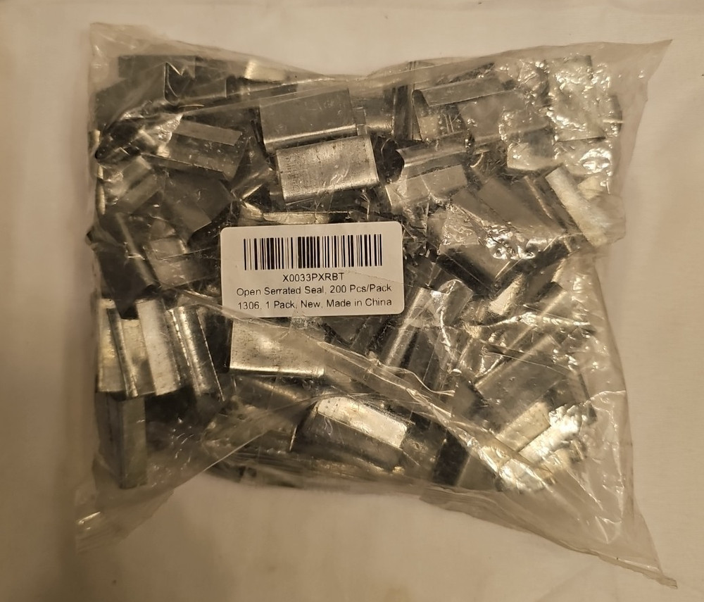 200 Pack Open Serrated Seal, 200PCS/Pack.
