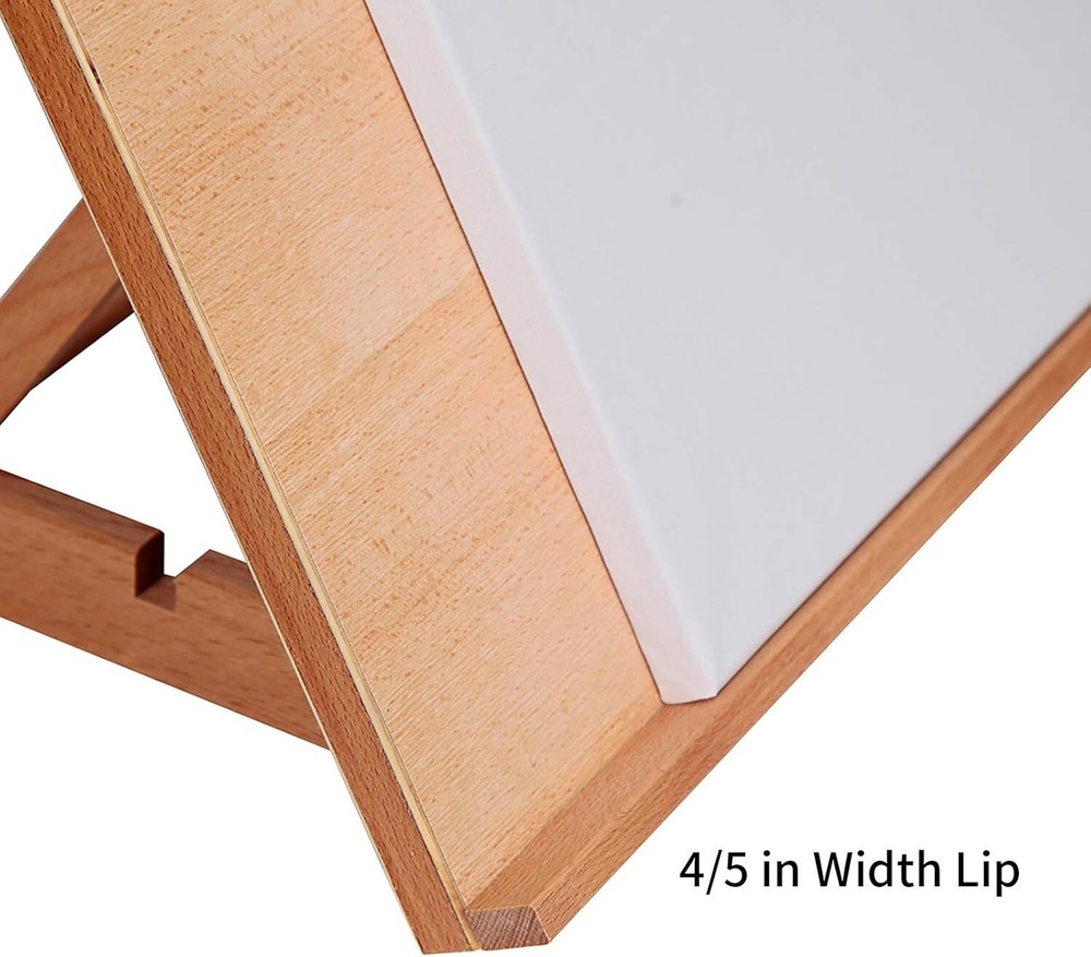 Wood Drafting Easel Large 5-Pos Adjustable Drawing Sketching Board