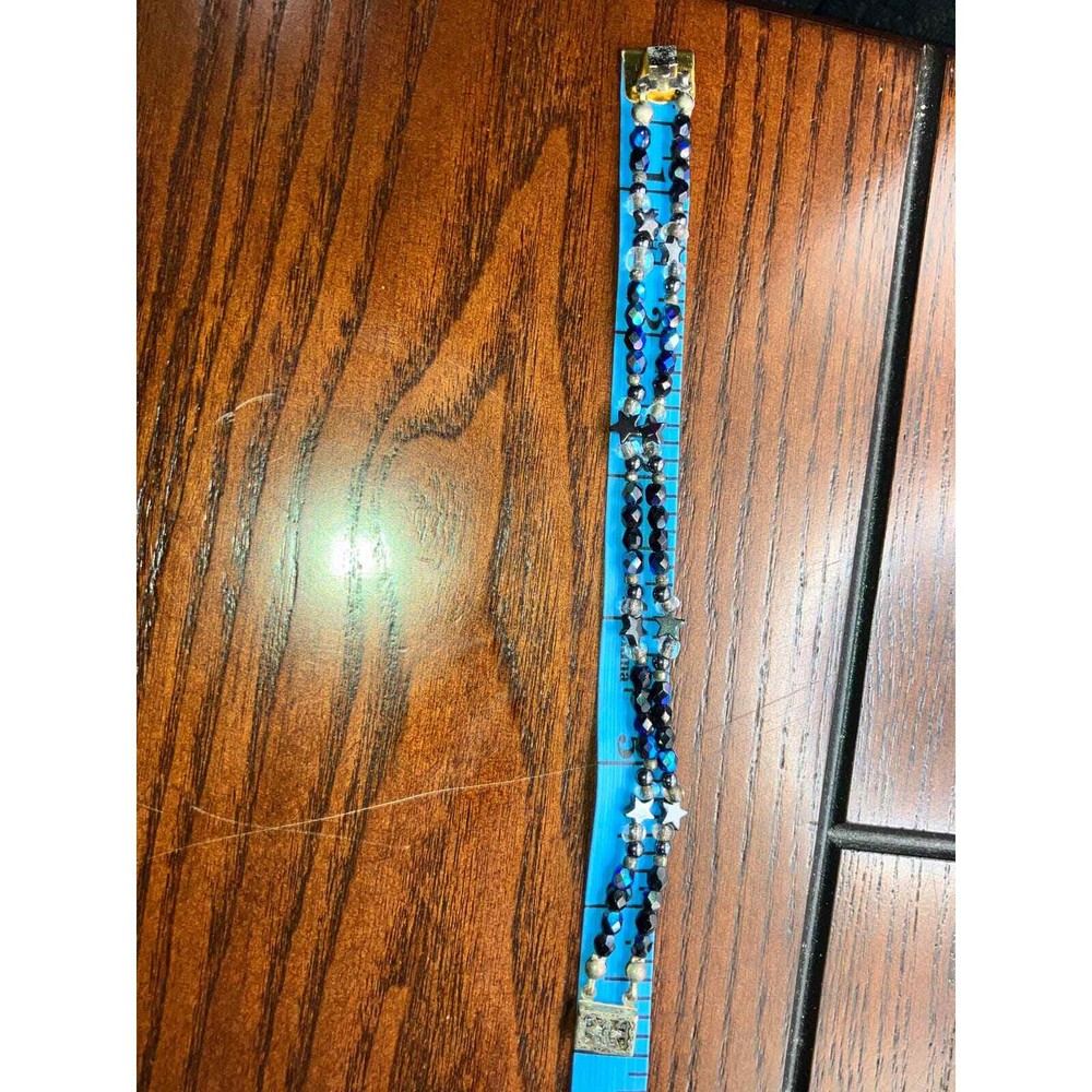 Double-Layer Translucent Colored Beads and Stars Bracelet!