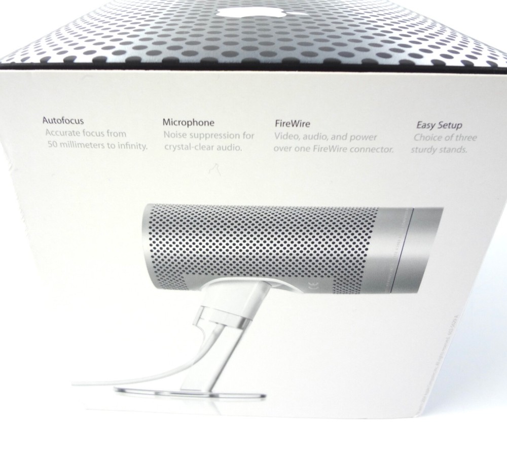 Apple iSight FireWire Video Camera BOXED PERFECT CONDITION ⭐️⭐️⭐️⭐️⭐