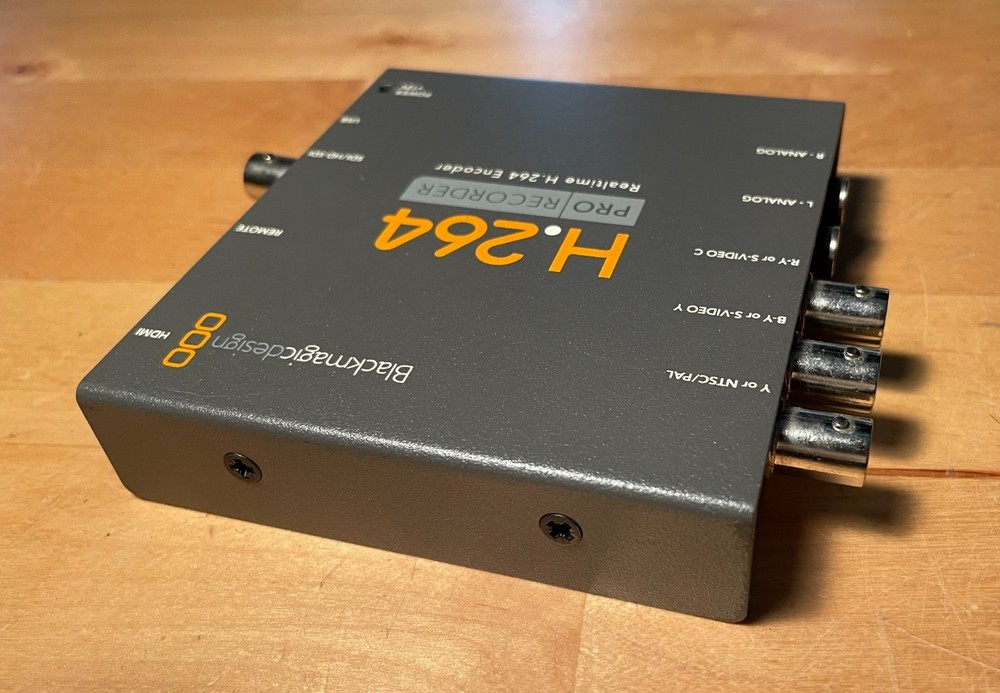 Blackmagic Design H.264 Pro Recorder Video Encoder with Power Supply