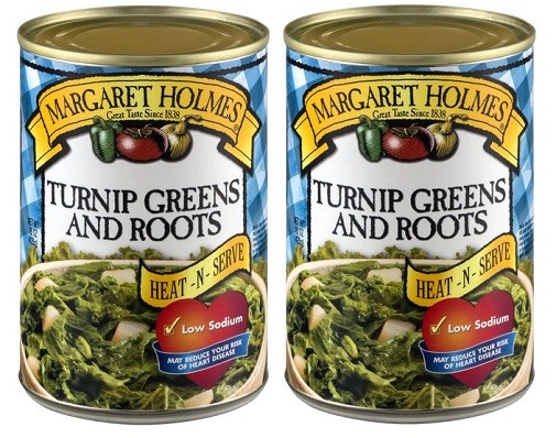 Margaret Holmes Turnip Greens with Roots 2 Can Pack