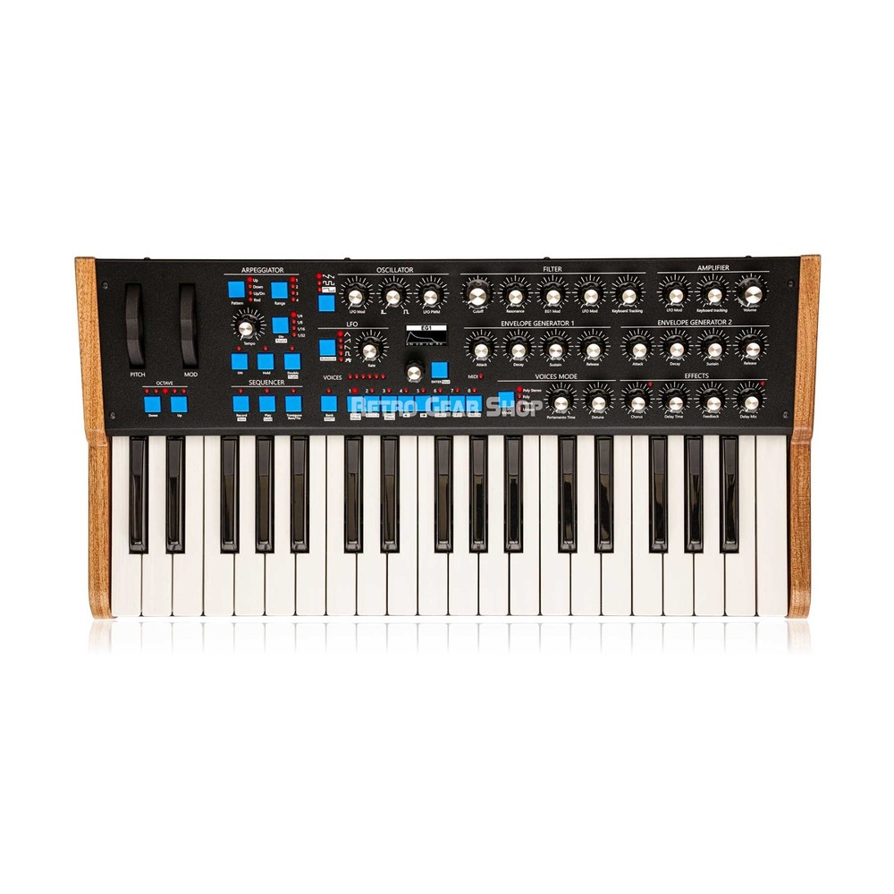 GS Music Bree6 Keyboard Polyphonic Analog Synthesizer Black