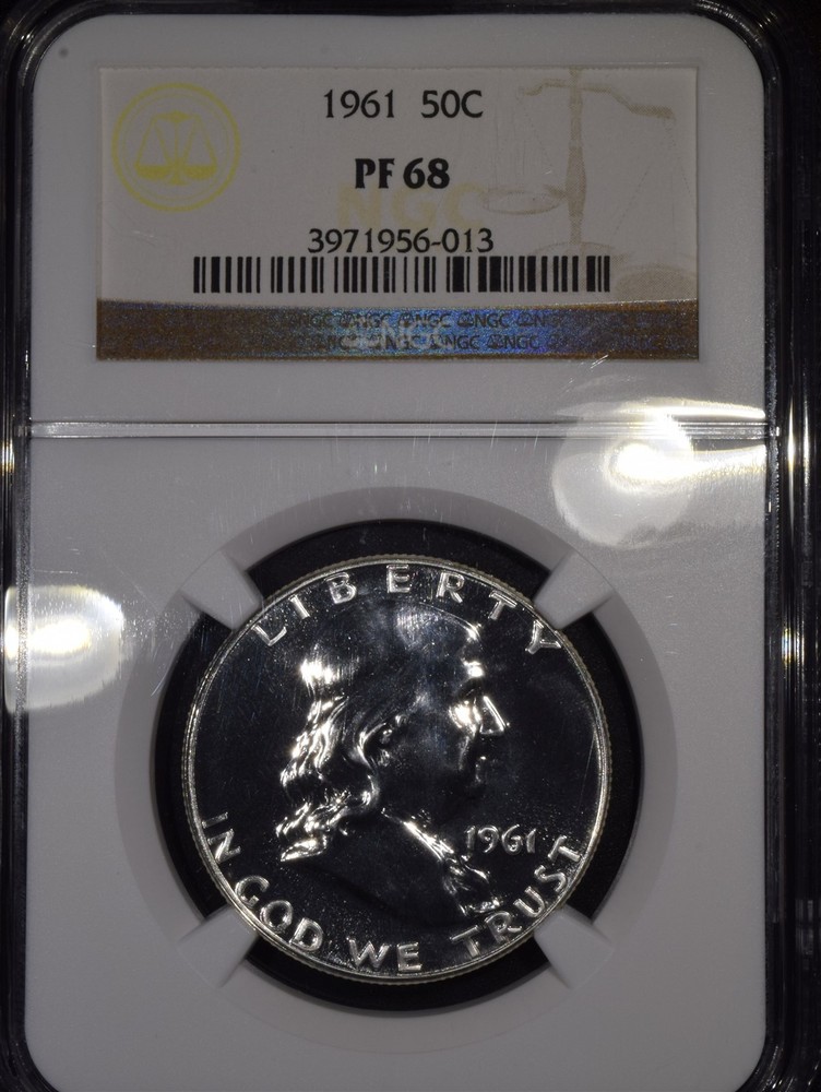 1961 Franklin Half Dollar "NGC PF68"