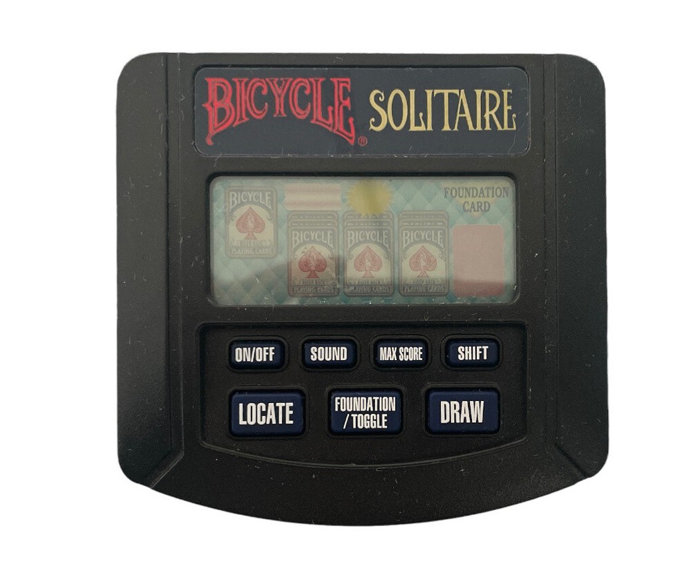 Bicycle Solitaire Electronic Handheld Game Tiger Electronics  USED  WORKS