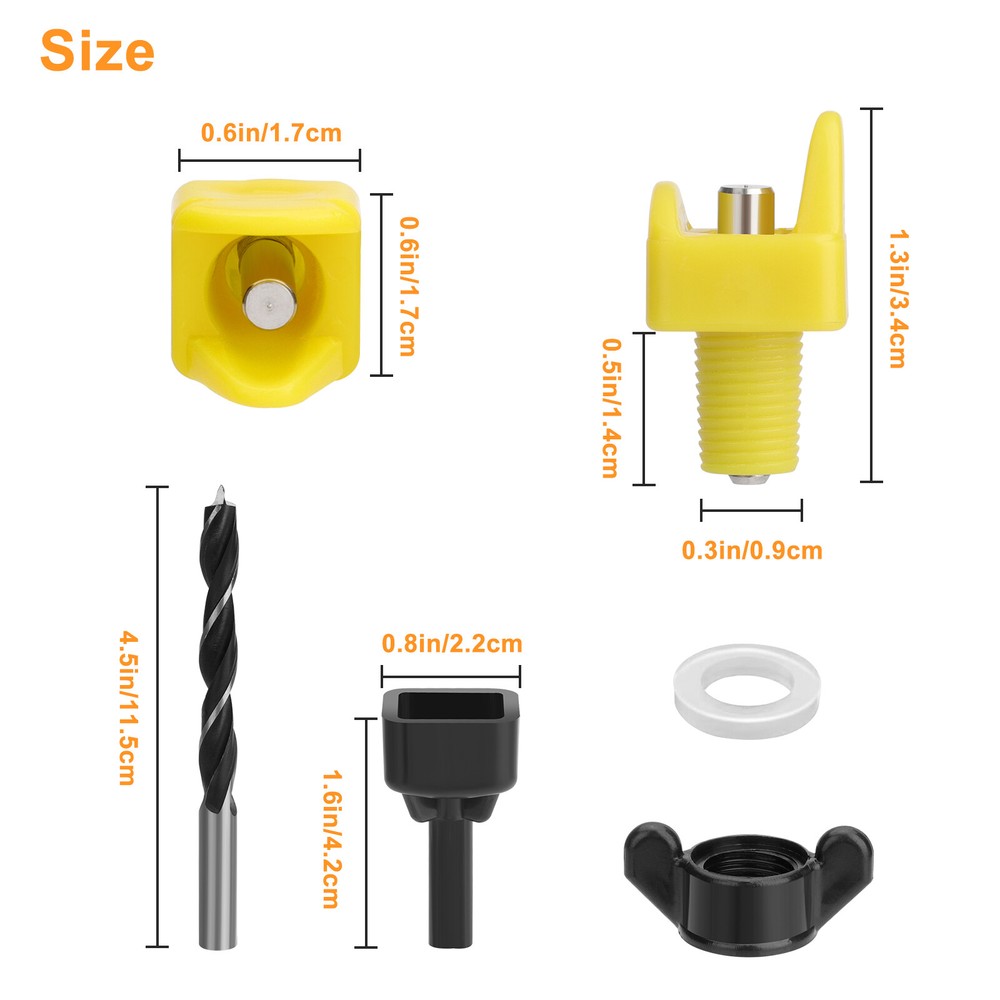 15x Chicken Nipple with Drill Bit Automatic Waterer Poultry Drinker Hen Drinking