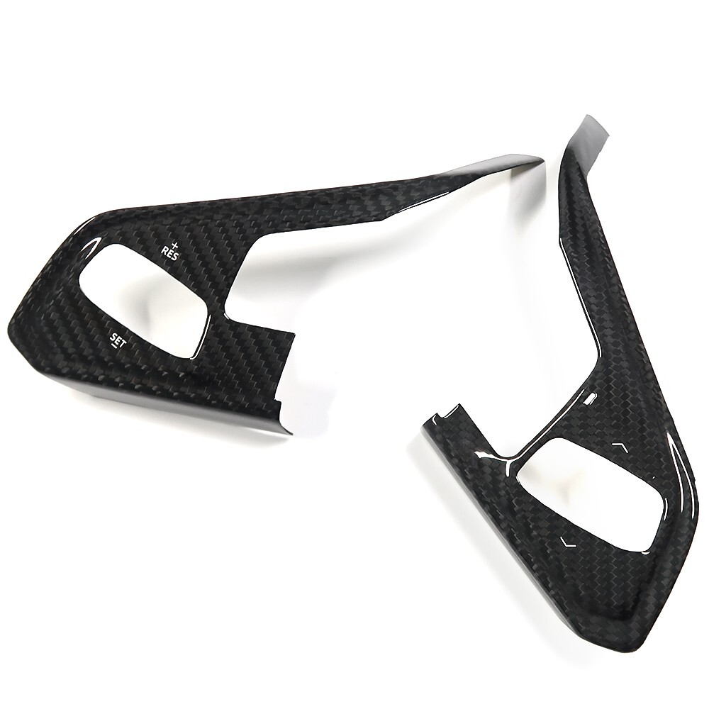 Carbon Interior 3-Button Steering Wheel Button Cover For C8 Corvette 2LT 3LT 20+