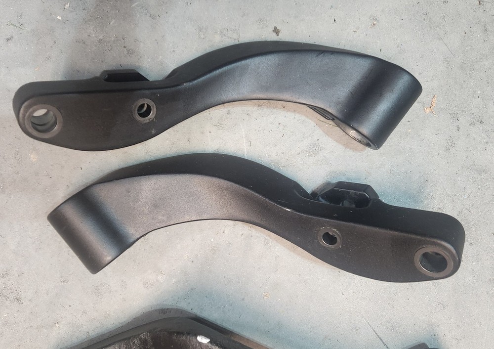 Quickie Pulse 6 Front, and Rear Wheel Mounting Brackets with Mounting Hardware