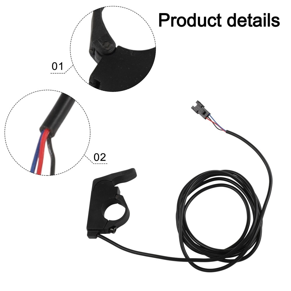 Adjustable eBike Thumb Throttle with 3Pin Connector for Speed Control Options