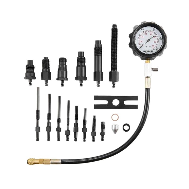 Diesel Engine Compression Tester 18 Pcs Cylinder Pressure Test Tool Kit