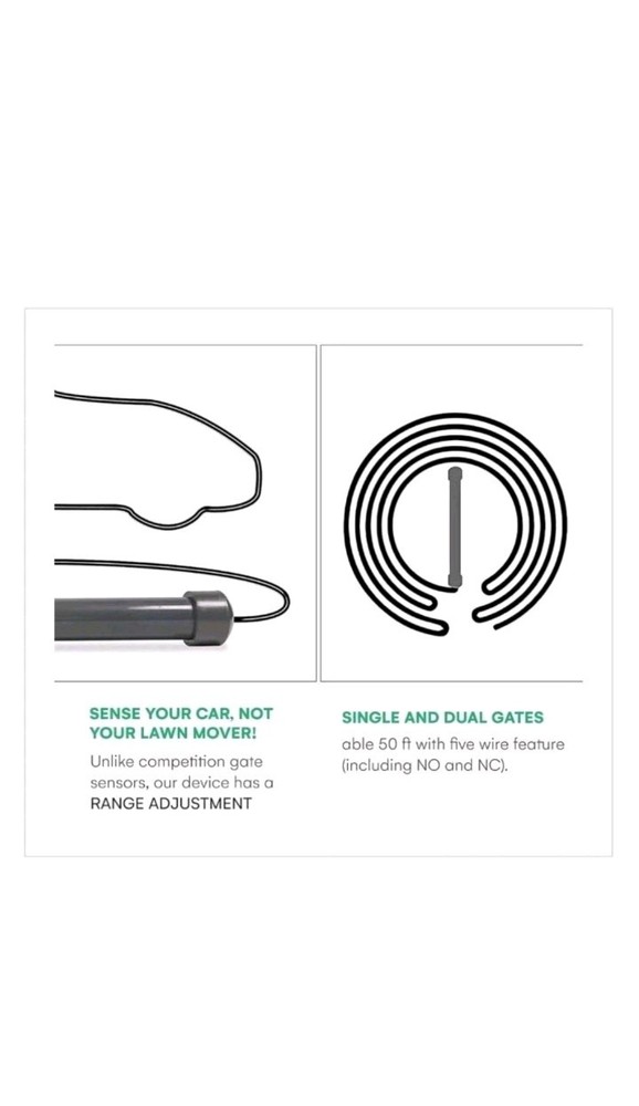 Gate Sensor Wireless Vehicle Exit / Entry Sensor Gate Exit Wand For Driveway