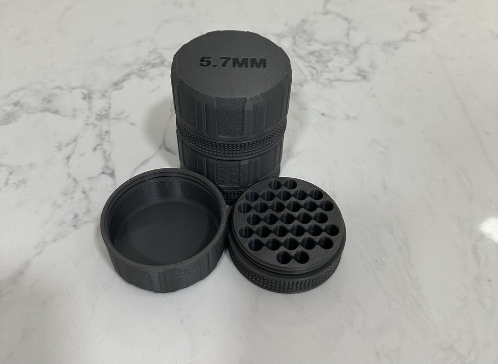 3 Pack of 5.7 MM Ammo Puck – Compact, Stackable Storage for 31 Rounds