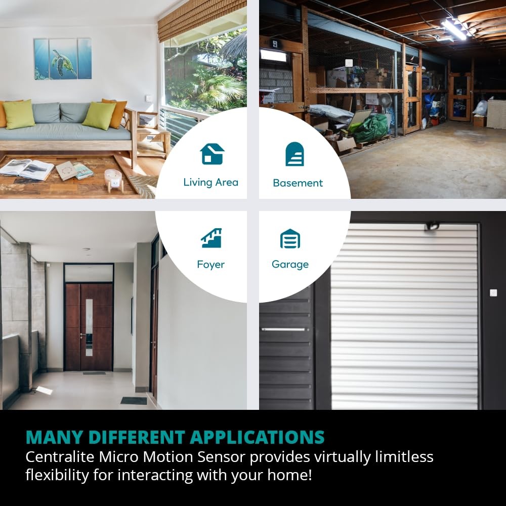 by Ezlo Micro Motion Sensor - Home Automation and Security - Lighting Scenes,...