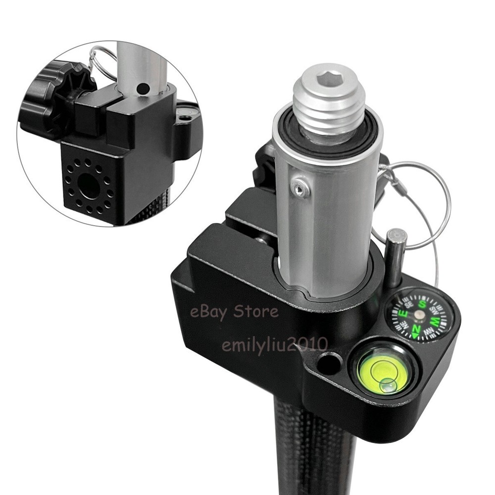 2.1M Telescopic Carbon Pole Partial Bracket With Clamping Pole For Trimble GPS