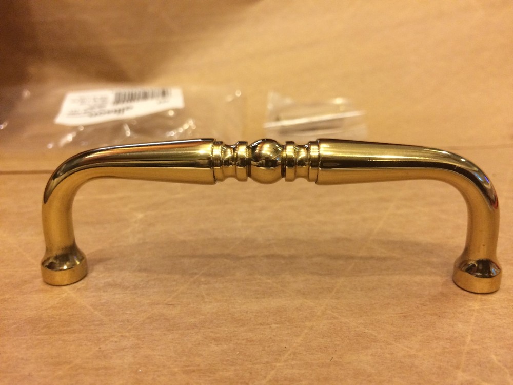 Amerock Allison 554 Handle Pull Solid Brass Polished Brass Finish 2pc for 1.20