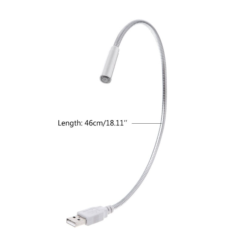 LED LIGHT USB 14" portable long flexible laptop desk keyboard desktop computer