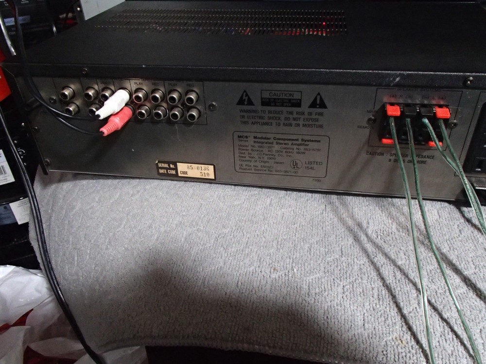 mcs 3871 stereo integrated amplifier tested working.