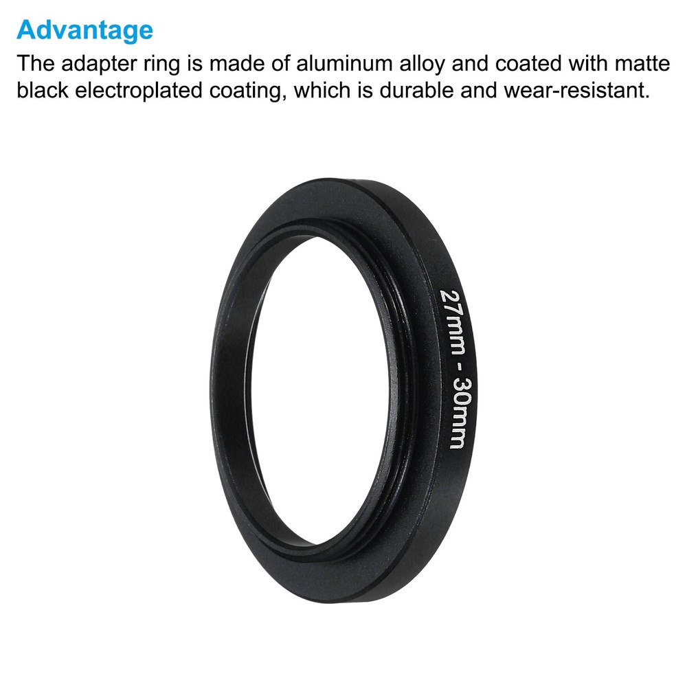 30.5mm-37mm Step Up Ring Camera Len Filter Adapter Ring Filter with Cloth