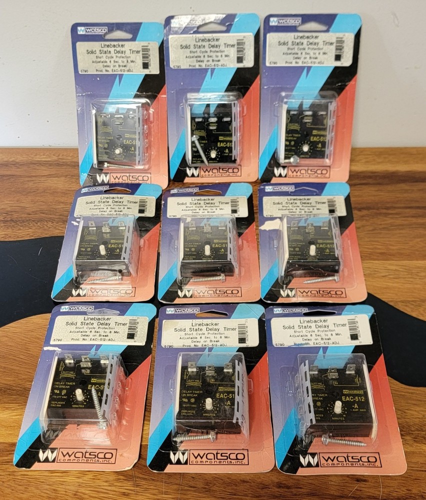 NEW Watsco Linebreaker Solid State Delay Timer 6sec to 8min Delay on Break
